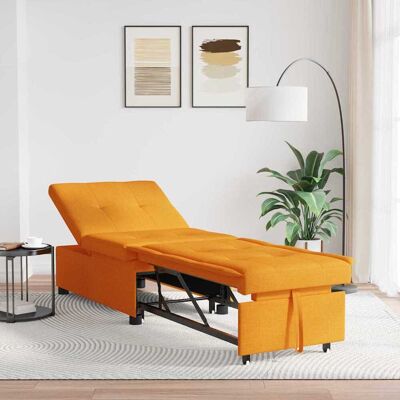 vidaXL Pull Out Sofa Bed Dunkelgelb 194 x 50 x 82 cm Stoff - Gelb vidaXL Pull Out Sofa Bed Dunkelgelb 194 x 50 x 82 cm Stoff - Gelb