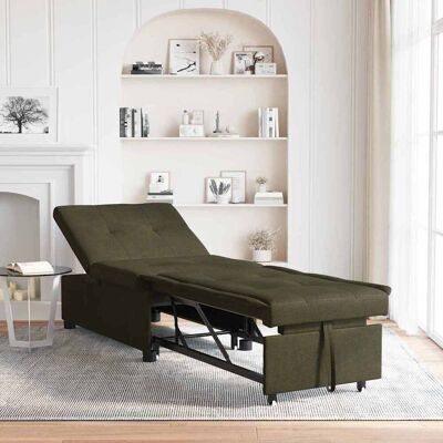vidaXL Schlafsofa Olivegrün 194 x 67 x 82 cm Huahua Stoff - Grün vidaXL Schlafsofa Olivegrün 194 x 67 x 82 cm Huahua Stoff - Grün