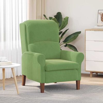 vidaXL Sessel Hellgrün Samt - Grün vidaXL Sessel Hellgrün Samt - Grün