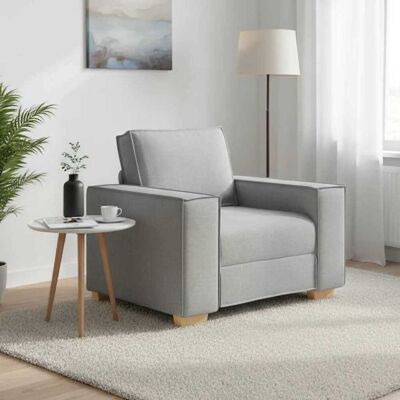 vidaXL Sofa Stuhl Wolkengrau 60 cm Stoff - Grau vidaXL Sofa Stuhl Wolkengrau 60 cm Stoff - Grau