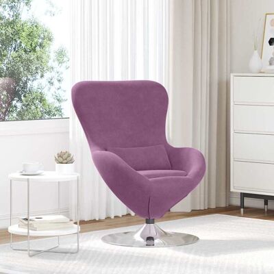 vidaXL Eiersessel Lila Samt - Lila vidaXL Eiersessel Lila Samt - Lila