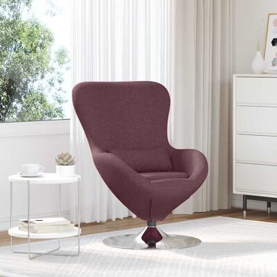 vidaXL Eiersessel Lila 63 x 73 x 90 cm Stoff - Lila vidaXL Eiersessel Lila 63 x 73 x 90 cm Stoff - Lila