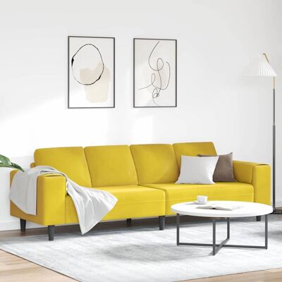 vidaXL Wohnzimmer Couch Gelb 250 x 77 x 76 cm - Gelb vidaXL Wohnzimmer Couch Gelb 250 x 77 x 76 cm - Gelb