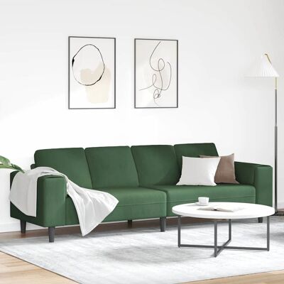 vidaXL Sofa Dunkelgrün 250 x 77 x 76 cm Cordstoff - Grün vidaXL Sofa Dunkelgrün 250 x 77 x 76 cm Cordstoff - Grün