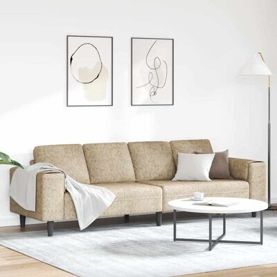 vidaXL Wohnzimmer Couch Hellgrau 250 x 77 x 76 cm - Hellgrau vidaXL Wohnzimmer Couch Hellgrau 250 x 77 x 76 cm - Hellgrau