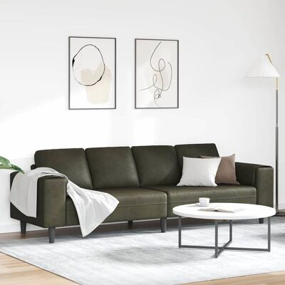 vidaXL Wohnzimmer Couch Olivegrün 250 x 77 x 76 cm - Grün vidaXL Wohnzimmer Couch Olivegrün 250 x 77 x 76 cm - Grün