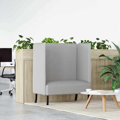 vidaXL Hoher Rücken Sofa Wolkengrau 109 x 56 x 121 cm Stoff - Grau vidaXL Hoher Rücken Sofa Wolkengrau 109 x 56 x 121 cm Stoff - Grau