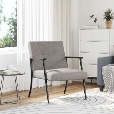vidaXL Sessel Taupe Stoff - Taupe vidaXL Sessel Taupe Stoff - Taupe