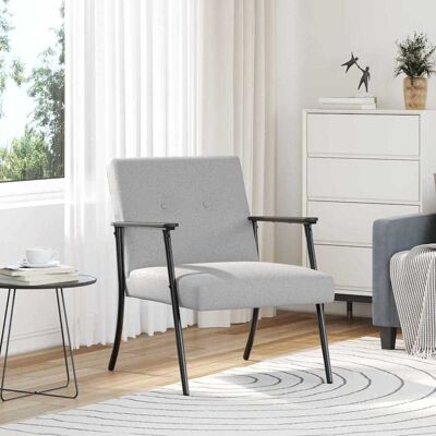 vidaXL Sessel Wolkengrau Stoff - Grau vidaXL Sessel Wolkengrau Stoff - Grau