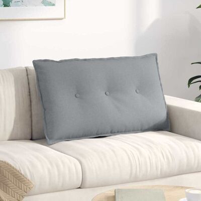 vidaXL Rücken Kissen Hellgrau 80 x 19 x 50 cm Stoff - Hellgrau vidaXL Rücken Kissen Hellgrau 80 x 19 x 50 cm Stoff - Hellgrau