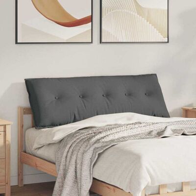 vidaXL Rücken Kissen Dunkelgrau 140 x 19 x 50 cm Stoff - Grau vidaXL Rücken Kissen Dunkelgrau 140 x 19 x 50 cm Stoff - Grau