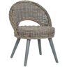 vidaXL Sessel Kubu-Rattan Grau - Grau