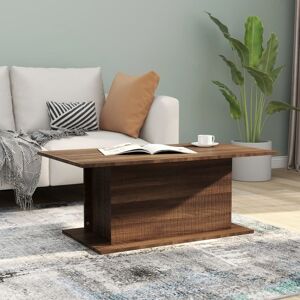 vidaXL Couchtisch Braun Eiche 102x55,5x40 cm Holzwerkstoff - Braun vidaXL Couchtisch Braun Eiche 102x55,5x40 cm Holzwerkstoff - Braun