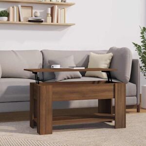 vidaXL Couchtisch Braun Eichen-Optik 101x49x52 cm Holzwerkstoff - Braun vidaXL Couchtisch Braun Eichen-Optik 101x49x52 cm Holzwerkstoff - Braun