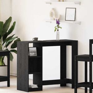 vidaXL Bartisch Schwarz Eichen-Optik 124 x 46 x 103.5 cm Holzwerkstoff - Schwarz vidaXL Bartisch Schwarz Eichen-Optik 124 x 46 x 103.5 cm Holzwerkstoff - Schwarz