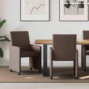 vidaXL Esszimmerstühle mit Rollen 2 pcs Braun 57 x 66 x 94 cm - Braun vidaXL Esszimmerstühle mit Rollen 2 pcs Braun 57 x 66 x 94 cm - Braun