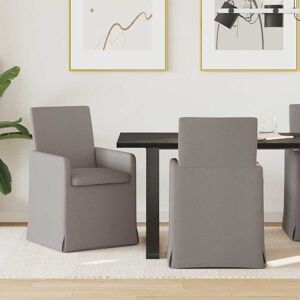 vidaXL Esszimmerstühle 2 pcs Taupe 57 x 67 x 95 cm Stoff - Taupe vidaXL Esszimmerstühle 2 pcs Taupe 57 x 67 x 95 cm Stoff - Taupe