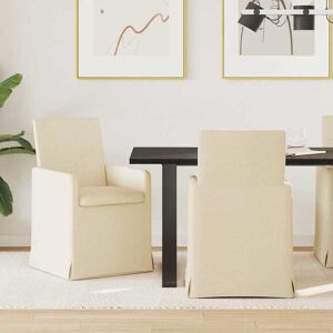 vidaXL Esszimmerstühle 2 pcs Creme 57 x 67 x 95 cm Stoff - Grün vidaXL Esszimmerstühle 2 pcs Creme 57 x 67 x 95 cm Stoff - Grün