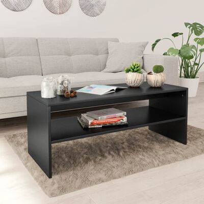 vidaXL Couchtisch Schwarz 100x40x40 cm Holzwerkstoff - Schwarz vidaXL Couchtisch Schwarz 100x40x40 cm Holzwerkstoff - Schwarz