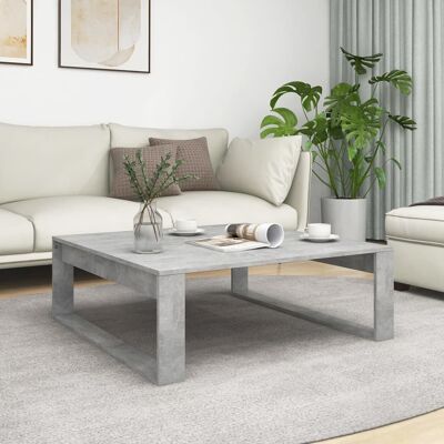 vidaXL Couchtisch Betongrau 100x100x35 cm Holzwerkstoff - Grau vidaXL Couchtisch Betongrau 100x100x35 cm Holzwerkstoff - Grau