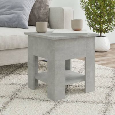 vidaXL Couchtisch Betongrau 40x40x42 cm Holzwerkstoff - Grau vidaXL Couchtisch Betongrau 40x40x42 cm Holzwerkstoff - Grau