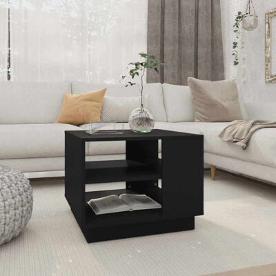 vidaXL Couchtisch Schwarz 55x55x43 cm Holzwerkstoff - Schwarz vidaXL Couchtisch Schwarz 55x55x43 cm Holzwerkstoff - Schwarz
