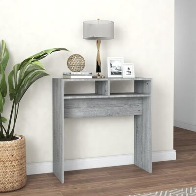 vidaXL Konsolentisch Grau Sonoma 78x30x80 cm Holzwerkstoff - Grau vidaXL Konsolentisch Grau Sonoma 78x30x80 cm Holzwerkstoff - Grau