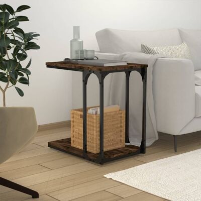 vidaXL Beistelltisch Räuchereiche 50x35x52 cm Holzwerkstoff - Braun vidaXL Beistelltisch Räuchereiche 50x35x52 cm Holzwerkstoff - Braun