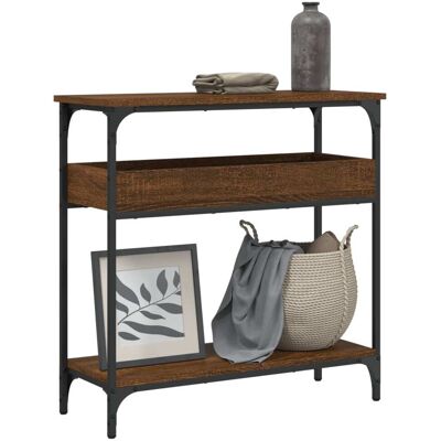 vidaXL Konsolentisch mit Ablage Braun Eichen-Optik 75x29x75cm - Braun vidaXL Konsolentisch mit Ablage Braun Eichen-Optik 75x29x75cm - Braun