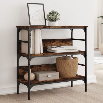 vidaXL Konsolentisch Räuchereiche 75x32x75 cm Holzwerkstoff - Braun vidaXL Konsolentisch Räuchereiche 75x32x75 cm Holzwerkstoff - Braun