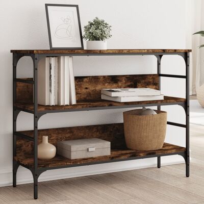 vidaXL Konsolentisch Räuchereiche 100x32x75 cm Holzwerkstoff - Braun vidaXL Konsolentisch Räuchereiche 100x32x75 cm Holzwerkstoff - Braun