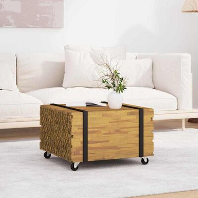 vidaXL Couchtisch Braun 60 x 60 x 38 cm Massivholz Teak - Braun vidaXL Couchtisch Braun 60 x 60 x 38 cm Massivholz Teak - Braun