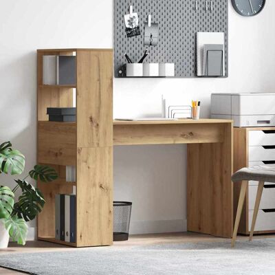 vidaXL Schreibtisch Artisan-Eiche 113 x 54 x 120 cm Holzwerkstoff - Braun vidaXL Schreibtisch Artisan-Eiche 113 x 54 x 120 cm Holzwerkstoff - Braun