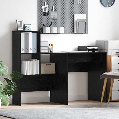 vidaXL Schreibtisch Schwarz Eichen-Optik 131,5 x 50 x 106,5 cm - Schwarz vidaXL Schreibtisch Schwarz Eichen-Optik 131,5 x 50 x 106,5 cm - Schwarz