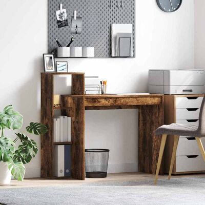 vidaXL Schreibtisch Geräucherte Eiche 100 x 40 x 90 cm Holzwerkstoff - Braun vidaXL Schreibtisch Geräucherte Eiche 100 x 40 x 90 cm Holzwerkstoff - Braun