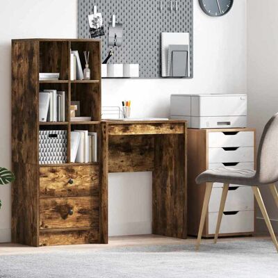 vidaXL Schreibtisch Geräucherte Eiche 60 x 40 x 76 cm - Braun vidaXL Schreibtisch Geräucherte Eiche 60 x 40 x 76 cm - Braun