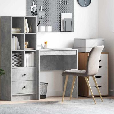 vidaXL Schreibtisch Beton Grau 70 x 40 x 76 cm - Grau vidaXL Schreibtisch Beton Grau 70 x 40 x 76 cm - Grau