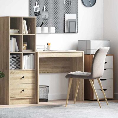vidaXL Schreibtisch Sonoma-Eiche 80 x 40 x 76 cm - Braun vidaXL Schreibtisch Sonoma-Eiche 80 x 40 x 76 cm - Braun