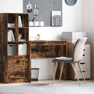 vidaXL Schreibtisch Geräucherte Eiche 80 x 40 x 76 cm - Braun vidaXL Schreibtisch Geräucherte Eiche 80 x 40 x 76 cm - Braun