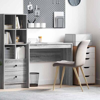 vidaXL Schreibtisch Graues Sonoma 90 x 40 x 76 cm - Grau vidaXL Schreibtisch Graues Sonoma 90 x 40 x 76 cm - Grau