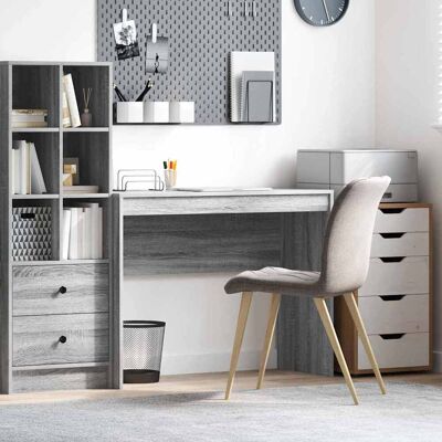 vidaXL Schreibtisch Graues Sonoma 100 x 40 x 76 cm - Grau vidaXL Schreibtisch Graues Sonoma 100 x 40 x 76 cm - Grau