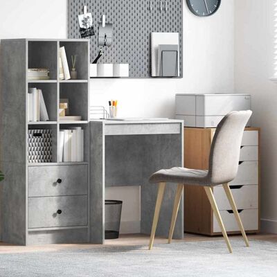 vidaXL Schreibtisch Beton Grau 60 x 50 x 76 cm - Grau vidaXL Schreibtisch Beton Grau 60 x 50 x 76 cm - Grau