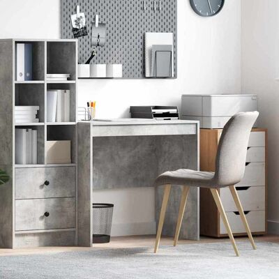 vidaXL Schreibtisch Beton Grau 80 x 50 x 76 cm - Grau vidaXL Schreibtisch Beton Grau 80 x 50 x 76 cm - Grau