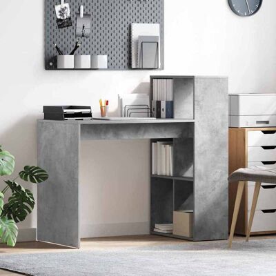 vidaXL Schreibtisch Beton Grau 108 x 55 x 103.5 cm Holzwerkstoff - Grau vidaXL Schreibtisch Beton Grau 108 x 55 x 103.5 cm Holzwerkstoff - Grau
