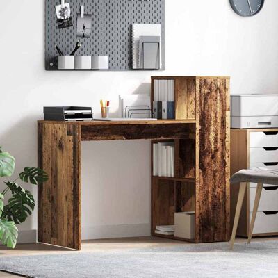 vidaXL Schreibtisch Altholz 108 x 55 x 103.5 cm Holzwerkstoff - Braun vidaXL Schreibtisch Altholz 108 x 55 x 103.5 cm Holzwerkstoff - Braun