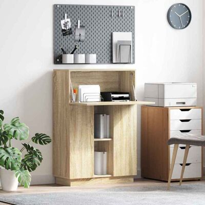 vidaXL Schreibtisch Sonoma-Eiche 71.5 x 31.5 x 106.5 cm Holzwerkstoff - Braun vidaXL Schreibtisch Sonoma-Eiche 71.5 x 31.5 x 106.5 cm Holzwerkstoff - Braun