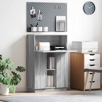 vidaXL Schreibtisch Graues Sonoma 71.5 x 31.5 x 106.5 cm Holzwerkstoff - Grau vidaXL Schreibtisch Graues Sonoma 71.5 x 31.5 x 106.5 cm Holzwerkstoff - Grau