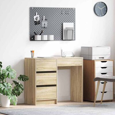 vidaXL Schreibtisch Sonoma-Eiche 90 x 37,5 x 75 cm Holzwerkstoff - Braun vidaXL Schreibtisch Sonoma-Eiche 90 x 37,5 x 75 cm Holzwerkstoff - Braun