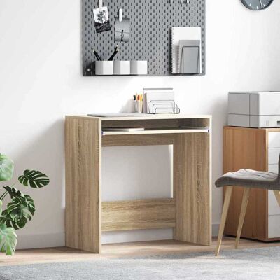 vidaXL Schreibtisch Sonoma-Eiche 77,5 x 43 x 79 cm Holzwerkstoff - Braun vidaXL Schreibtisch Sonoma-Eiche 77,5 x 43 x 79 cm Holzwerkstoff - Braun