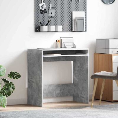 vidaXL Schreibtisch Beton Grau 77,5 x 43 x 79 cm Holzwerkstoff - Grau vidaXL Schreibtisch Beton Grau 77,5 x 43 x 79 cm Holzwerkstoff - Grau